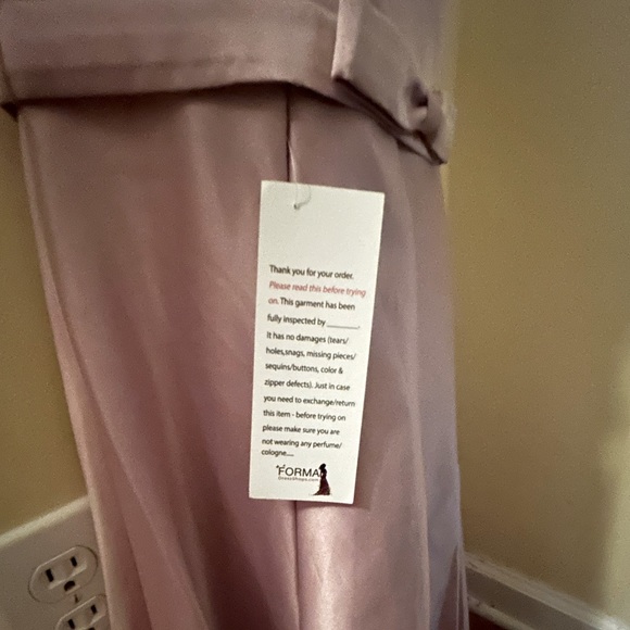 May Queen Pink Satin and Mesh Dress - Picture 3 of 8